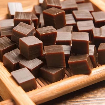 黄明胶块 500克/袋子散装牛皮黄明胶片制作固元糕原材料黄明胶丁图4