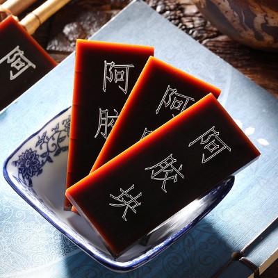 厂家批发食用阿胶山东阿胶片阿胶块铁盒装熬阿胶糕固元膏原材料图3