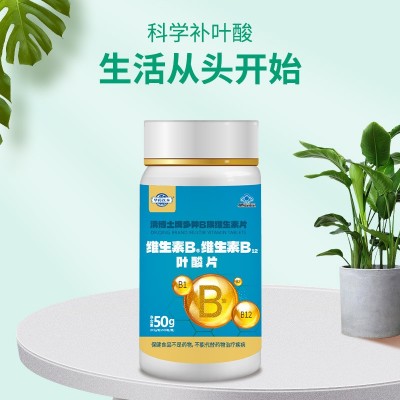 清博士牌b族多种维生素咀嚼片维生素B叶酸片蓝帽认证厂家批发代发图3
