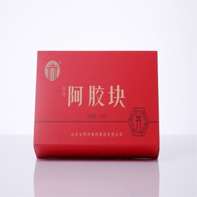 厂家批发阿胶块 散装 纸盒500g 铁盒250g 现货 食用阿胶片 阿胶糕图2