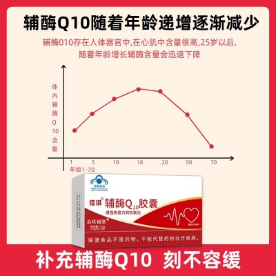 辅酶Q10高含量胶囊增强免疫力抗氧化蓝帽保健食品批发一件 代发图4
