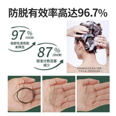 防脱洗发水无硅油去屑固发止痒人参何首乌蓬松控油洗发露批 发代发图3
