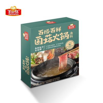 百山祖菌汤火锅底料菌菇火锅清汤汤料汤料包火锅底料底汤84 0g批发图4