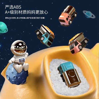 儿童益智汽车闯关大冒险 太空人汽车大冒险轨道停车场玩具车套装图2