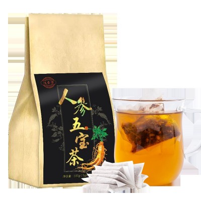 人参五宝男人茶枸杞玛卡黄精茶男肾茶益本茶袋泡茶OEM 一件代发图5