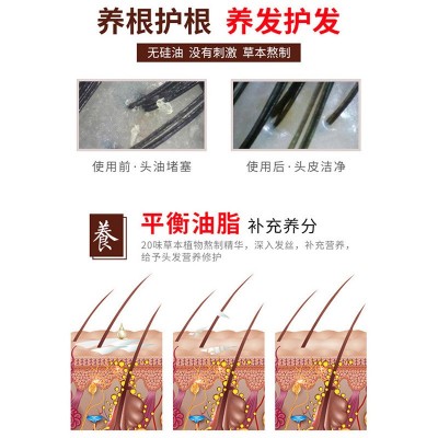 辣木根洗发水CHUMEN精华养发液草本护发辣木籽柔顺滋养 洗发水厂家图3