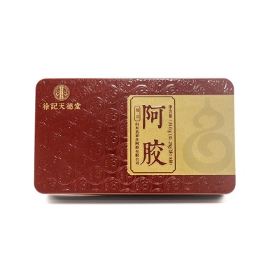 阿胶膏250g山东特产阿胶片源头工厂可熬阿胶糕铁盒装复合阿胶块图5
