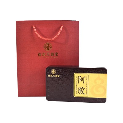 一件代发复合阿胶块250g铁盒装阿胶片山东特产阿胶糕原材料阿胶块图5