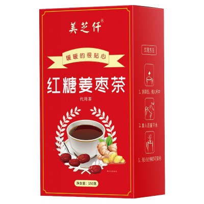 美芝仟红糖姜枣茶大枣玫瑰花茶黑糖姜茶姜丝养生茶加工一件代发图5