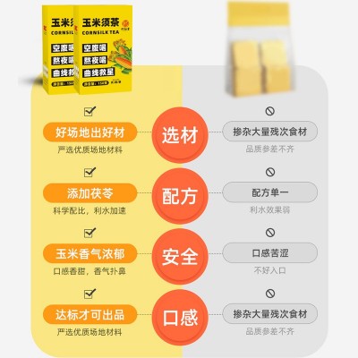 茯苓养生茶栀子玉米须代用茶skalak熬夜袋泡茶批发玉米须茶茶包图3