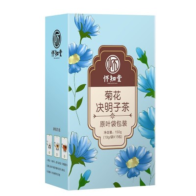 桂花菊花金银花决明子花茶 熬夜养生组合花茶三角茶包 现货批发代图5