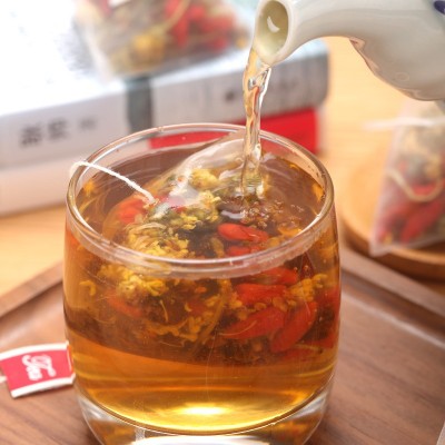 桂花菊花金银花决明子花茶 熬夜养生组合花茶三角茶包 现货批发代图4