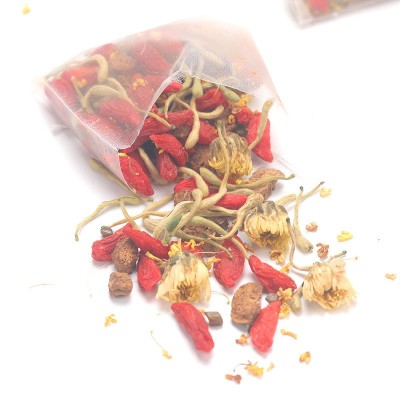 桂花菊花金银花决明子花茶 熬夜养生组合花茶三角茶包 现货批发代图3