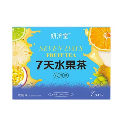 妍济堂7天水果茶金桔青桔柠檬百香果茶混合水果茶批发水果片图5
