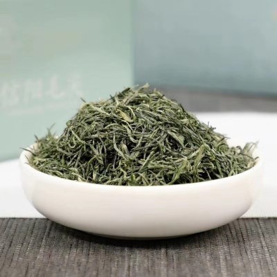 信阳毛尖2023新茶 雨前中芽 绿茶源头厂家香浓口感 茶厂批发500g图2