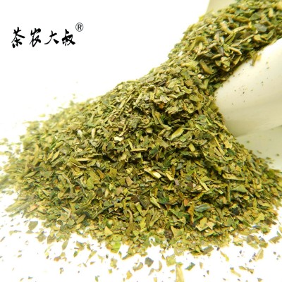 茶农大叔 批发越乡明前龙井茶粗片心 龙井白茶片 5目龙井绿茶末图4