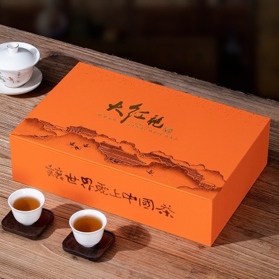 福建乌龙茶武夷岩茶花香大红袍肉桂水仙浓香型茶叶批发送礼 礼盒装图3