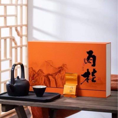 公司送礼茶叶正岩肉桂礼盒装武夷岩茶大红袍浓香茶叶乌龙茶250克图2