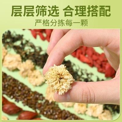 北京同仁堂菊花决明子蒲公英茶160g红枣调理清润源头工厂批发代发图3
