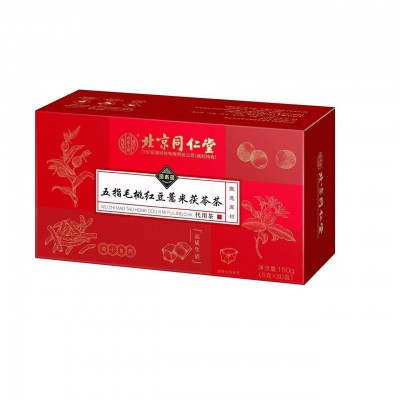 北京同仁堂五指毛桃红豆薏米茯苓茶三角包薏苡仁茯苓代用茶养生茶图5
