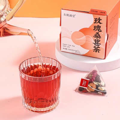 枸杞玫瑰桑葚茶枸杞茯苓百合冷冲泡花果茶女养生茶玫瑰花茶养颜茶图2