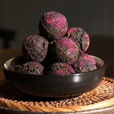 玫瑰龙珠 小粒装普洱熟茶 300g 清甜馥郁 一泡一粒 方便快捷图3