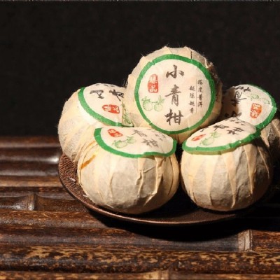 程健 小青柑普洱茶 普洱熟茶 150g 礼盒装 口感甜滑图3