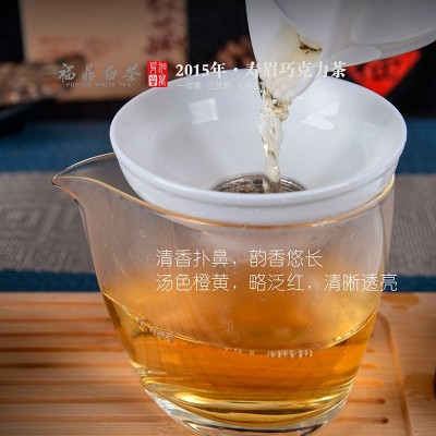 福鼎白茶2015年寿眉巧克力茶紧压小方块30g*6礼盒装厂家直供图2