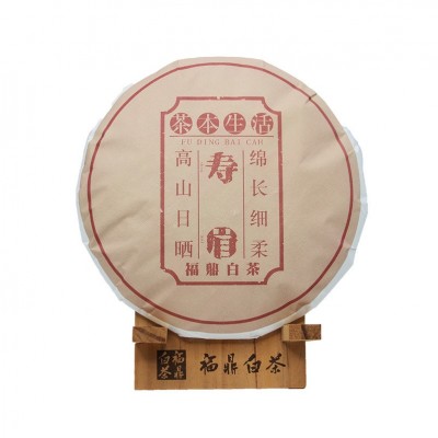 2017年福鼎白茶饼茶叶陈年老白茶老寿眉茶饼300g福鼎管阳实力厂家图5