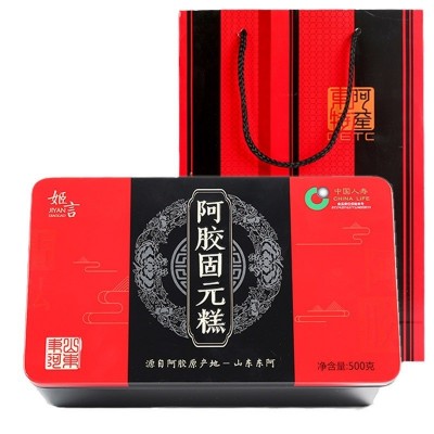 阿胶固元糕山东即食阿胶糕1斤铁盒装手工驴皮糕正品ejiao女士型图5