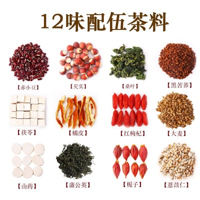 赤小豆芡实薏米茶源头厂家 小罐装组合花草茶养生茶支持一件代发图2