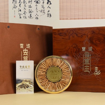 现货冻干一级正品干货大条饱满香浓节日送礼3条/克礼盒装冬虫夏草图4