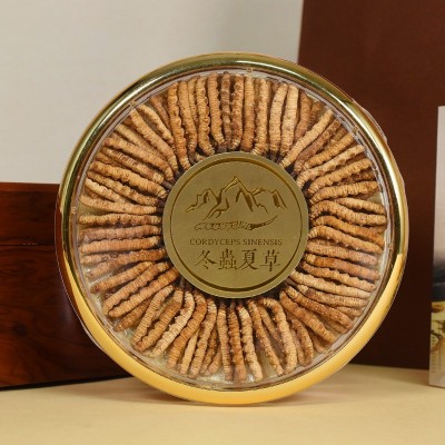 现货冻干一级正品干货大条饱满香浓节日送礼3条/克礼盒装冬虫夏草图2