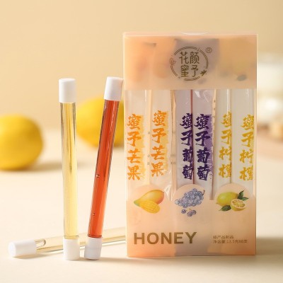 源头厂家便携迷你吸管装水果味蜂蜜图3