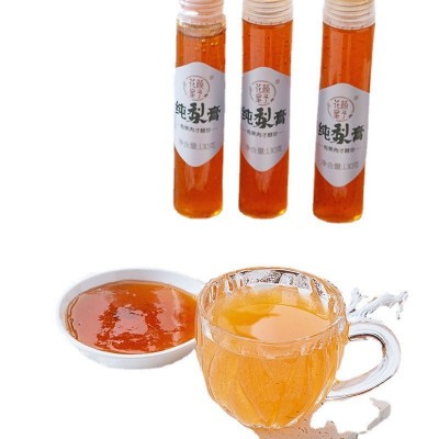 膏滋厂家批发小梨九只秋梨膏纯梨膏砀山梨膏130g挤压瓶 桶装图5