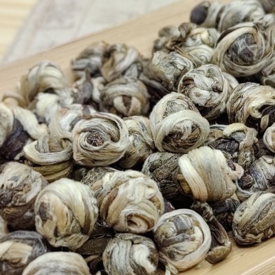 新茶广西横县茉莉花茶厂家茉莉白龙珠浓香型龙珠绣球散装批发茶叶图2