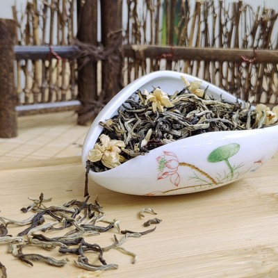 新茶广西横县茉莉花茶厂家茉莉小白芽浓香型散装批发绿茶毛尖茶叶图3