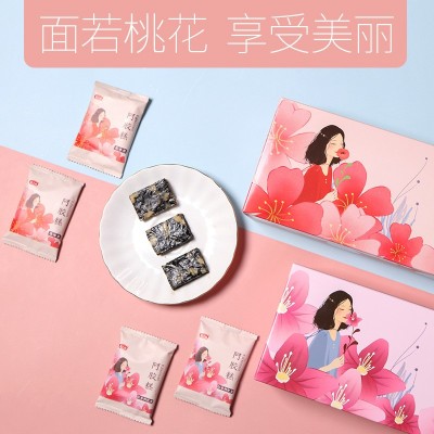 燕之坊阿胶糕300g即食滋补阿胶固元膏女性零食驴皮熬制节日礼品盒图2