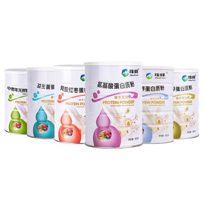 900g蛋白粉批发 阿胶益生菌氨基酸无蔗糖桶装大豆乳清双蛋白质粉图5