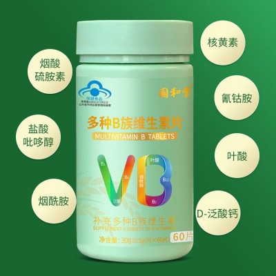 国和堂多种B族维生素片维生素B1B2B6B12补充多种B族维生素现货图4