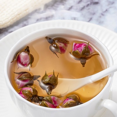金边玫瑰花茶50克罐装云南重瓣红玫瑰厂家直销批发代发玫瑰花茶图3