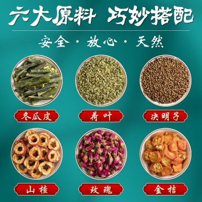 荷叶冬瓜茶荷叶冬瓜决明子山楂重瓣玫瑰组合一袋80克量大从优包邮图3
