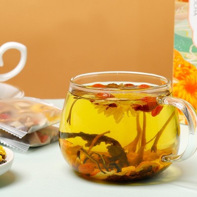 厂家批发盒装菊花枸杞决明子茶150g组合花茶熬夜茶包菊花决明子茶图2