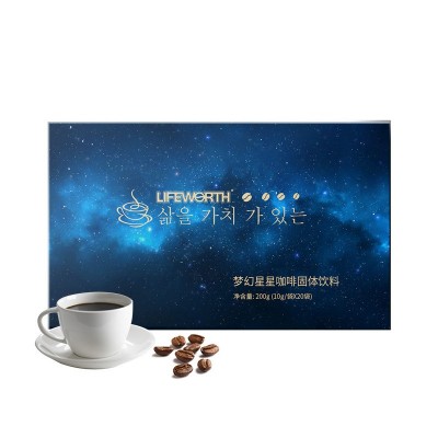 定做韩国微商同款决明子荷叶椰子油梦幻咖啡生椰拿铁速溶防弹咖啡图3