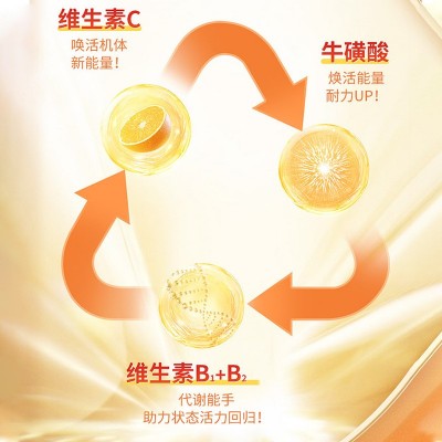 多维牛磺酸咀嚼片维生素c族多种元素瓶装咀嚼片复合压片营养食品图4