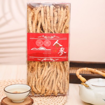 干人参 长白山生晒参泡酒滋补白参整支盒装节日礼品林下参批发图3