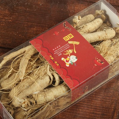 东北吉林长白山 足龄人参 一件代发 男士泡酒做菜煮汤500g/盒图2