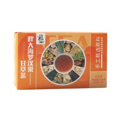 胖大海罗汉果菊花茶甘草片花果茶嗓子清润化谈茶润养生肺茶包图5