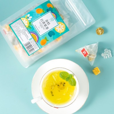 金桔柠檬百香果茶夏季冷泡茶水果茶冻干青桔抖音直播网红带货25包图3