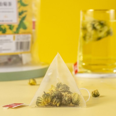 胎菊茶杭白菊花草茶三角袋泡茶包菊花茶一件代发厂家大包装25包图5